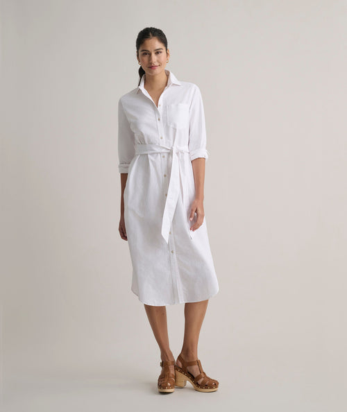 Cotton Oxford Relaxed Bailey Shirt Dress