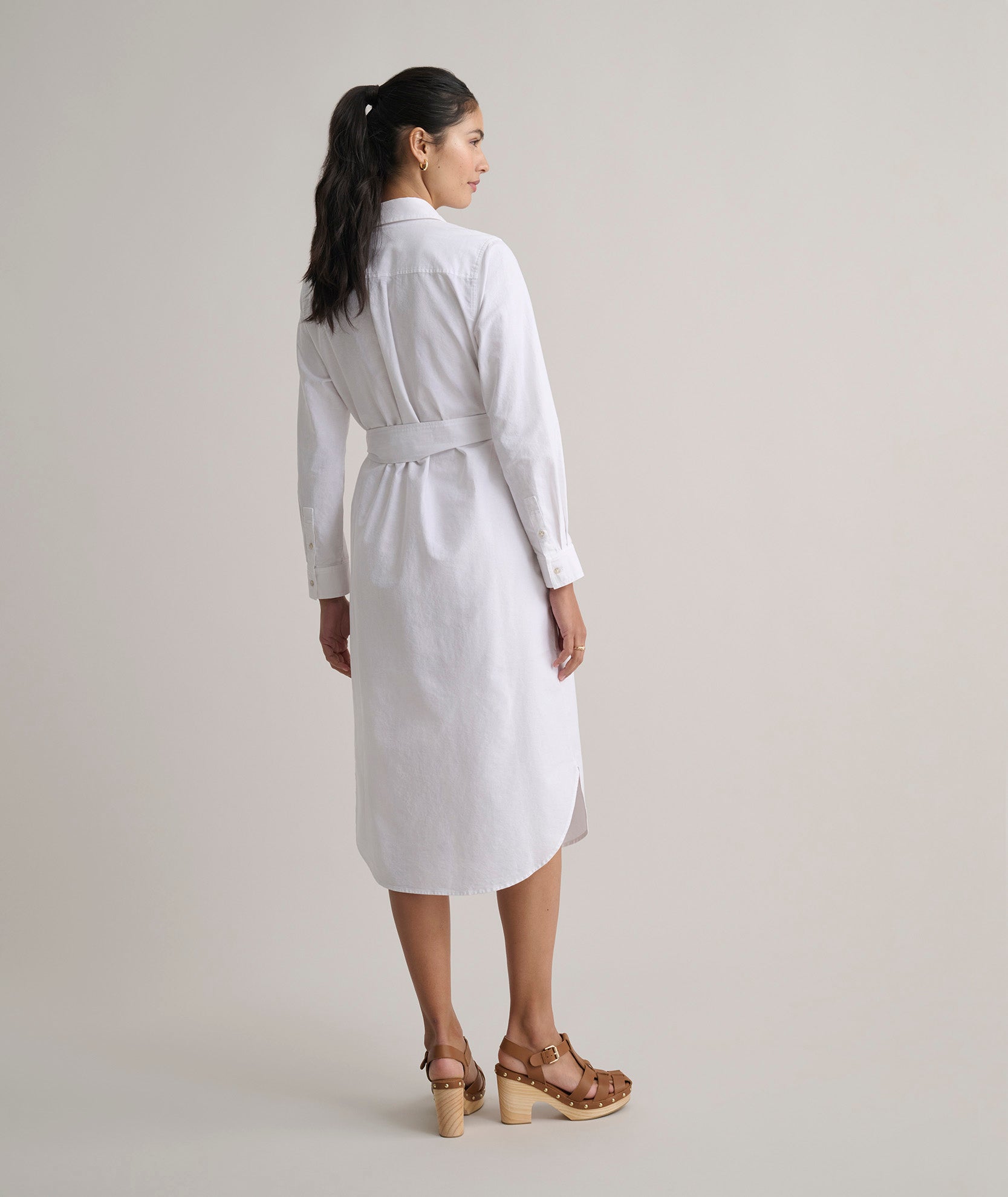 Cotton Oxford Relaxed Bailey Shirt Dress