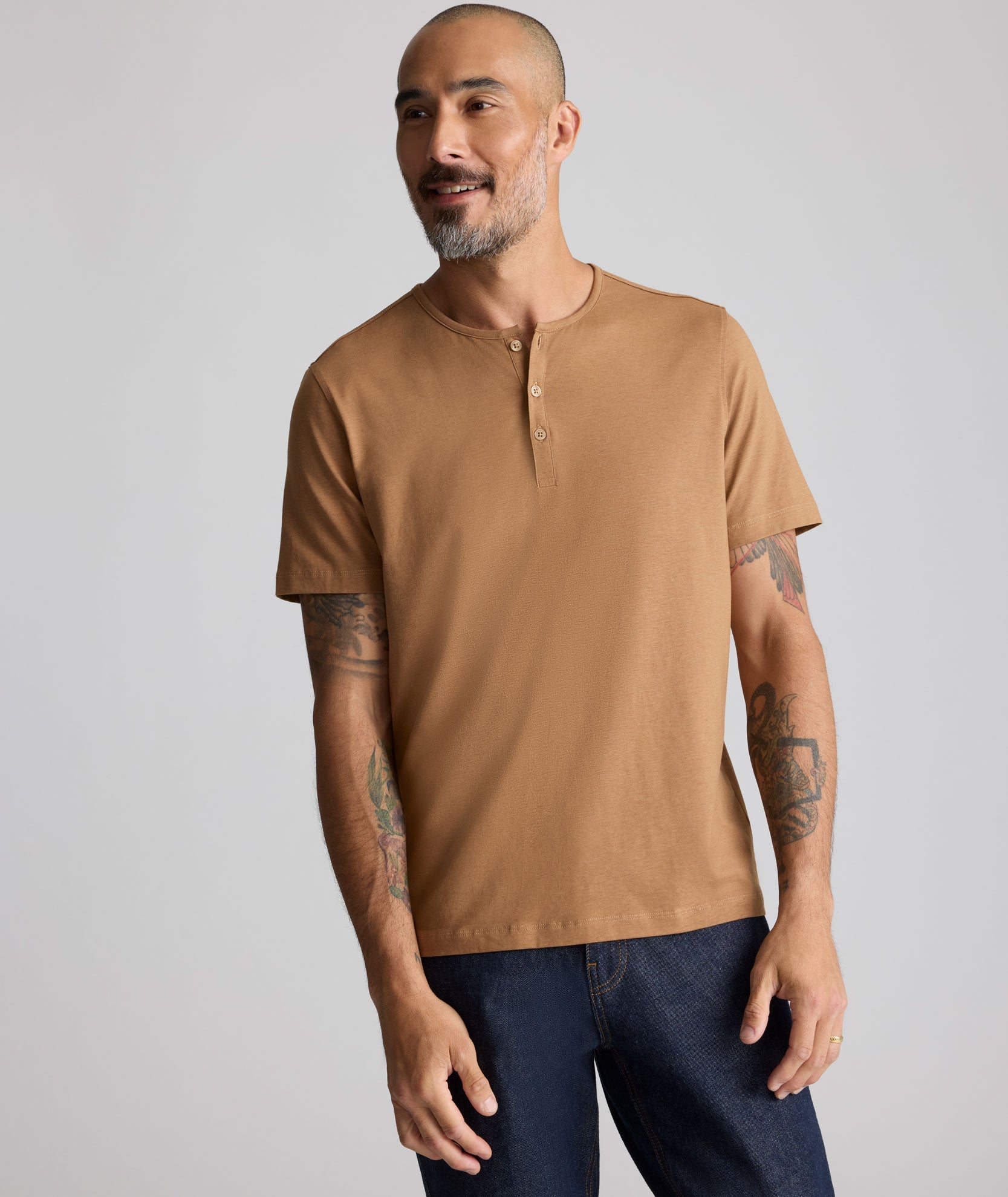 EcoSoft™ Short-Sleeve Henley