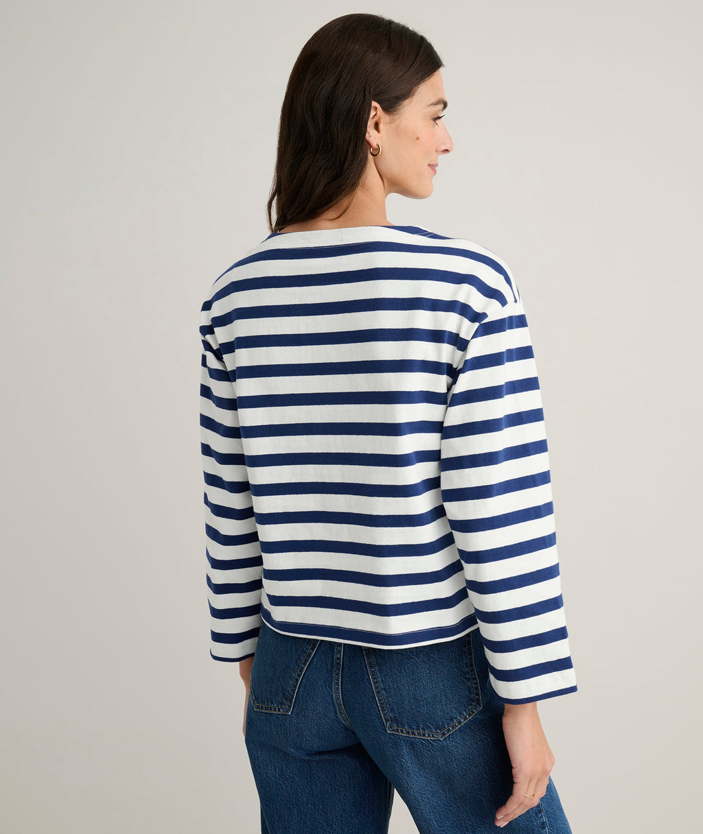 Cotton Jersey Mille Stripe Tee